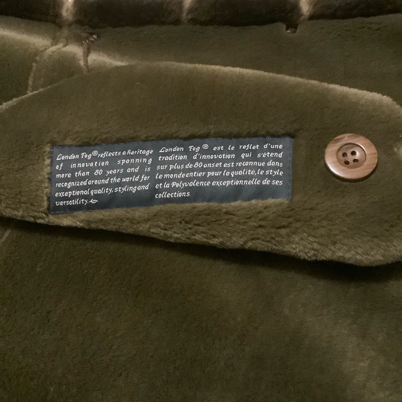 LONDON FOG CHOCOLATE BROWN FULL LENGTH COAT WITH FAUX FUR DETAILS/ Size MP - Picture 16 of 16